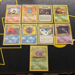 Vintage Pokémon Card Lot - Multi Color